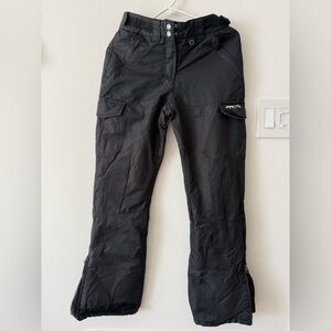 Arctix Black Snow Pants with Magenta Accents